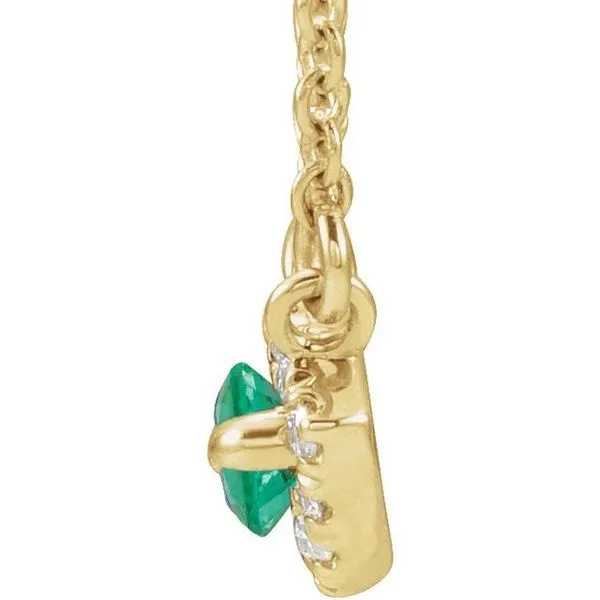 French-Set Halo-Style Necklace Image 2 Cherry Street Jewelers Tulsa, OK