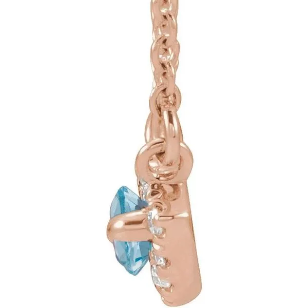 French-Set Halo-Style Necklace Image 2 Bauble Patch Jewelers Comstock Park, MI