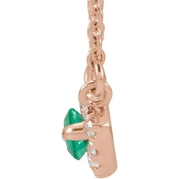 French-Set Halo-Style Necklace Image 2 Hopman Jewelers Elkhart, IN