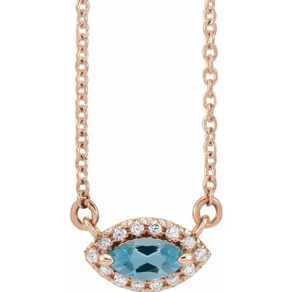 French-Set Halo-Style Necklace Rick's Jewelers California, MD