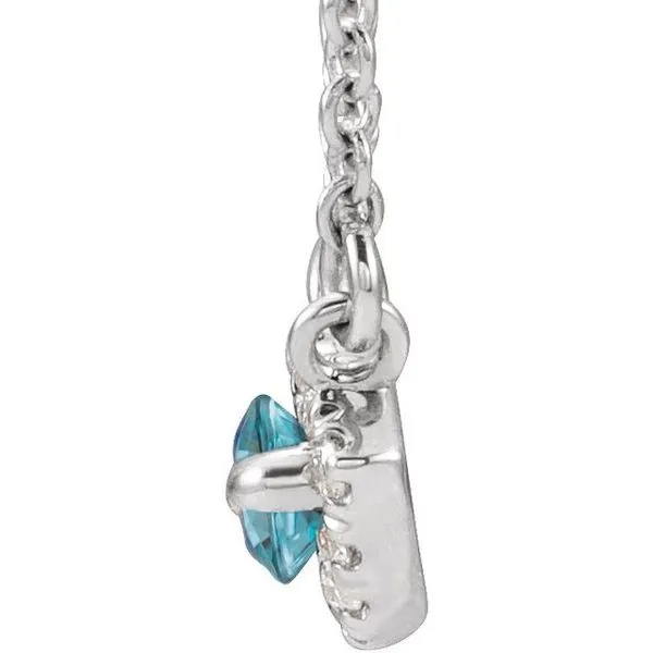French-Set Halo-Style Necklace Image 2 Blue Heron Jewelry Company Poulsbo, WA