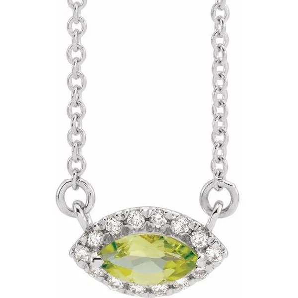 French-Set Halo-Style Necklace D'Errico Jewelry Scarsdale, NY