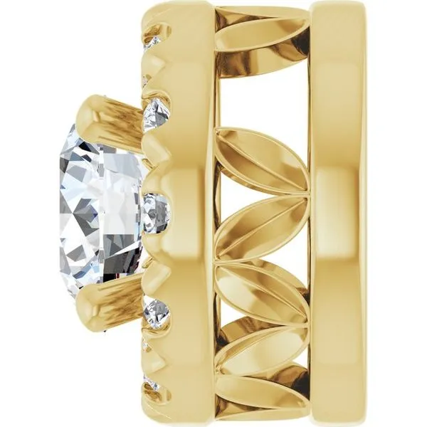 Halo-Style Pendant Image 3 Rick's Jewelers California, MD