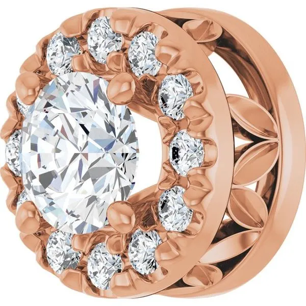 Halo-Style Pendant Image 2 D'Errico Jewelry Scarsdale, NY