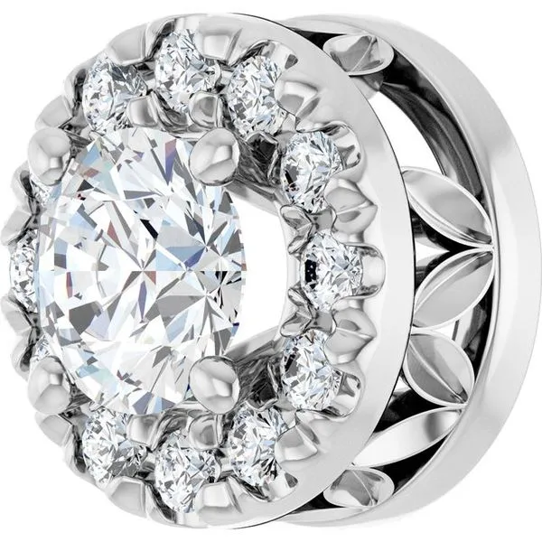 Halo-Style Pendant Image 2 J. Meredith Jewelers Delafield, WI
