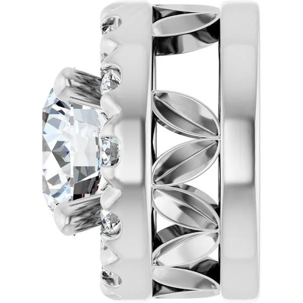 Halo-Style Pendant Image 3 Hopman Jewelers Elkhart, IN