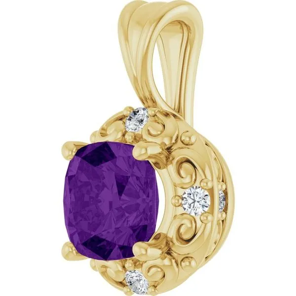 Accented Pendant Image 2 Milan's Jewelry Inc Sarasota, FL