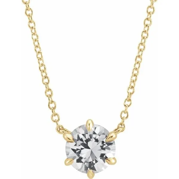 Solitaire Necklace Delfine's Jewelry Charleston, WV