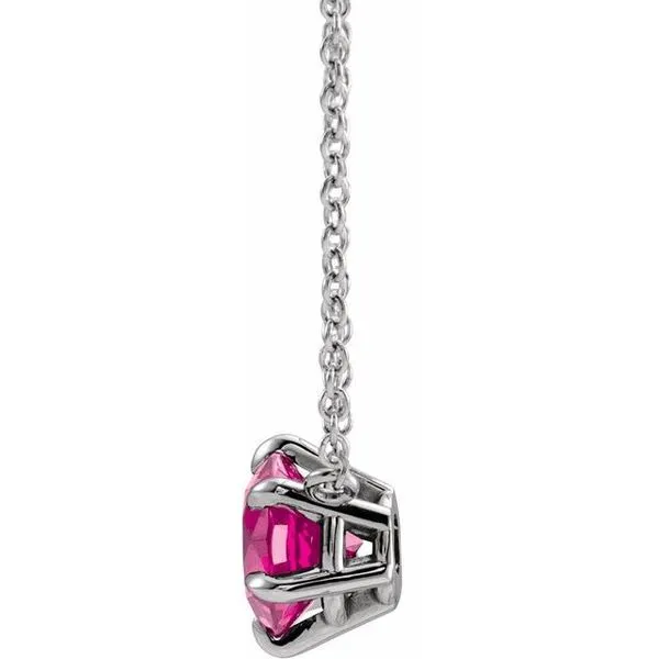 Solitaire Necklace Image 2 Woelk's House of Diamonds Russell, KS