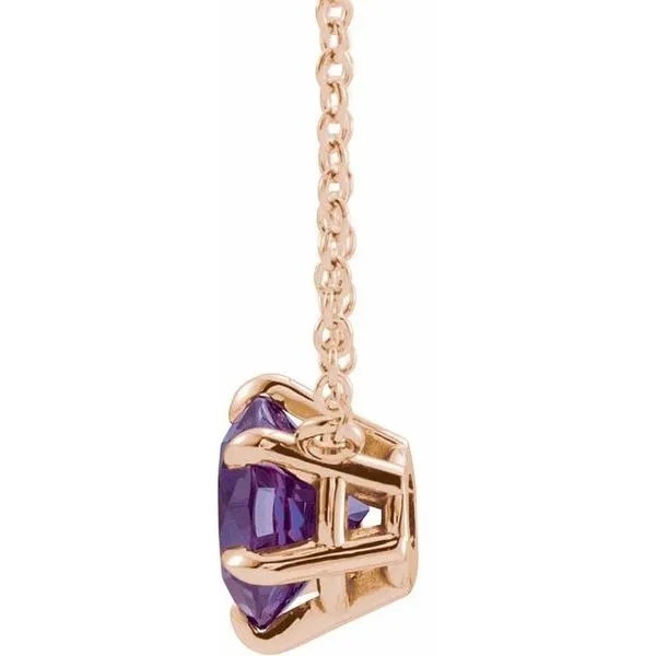 Solitaire Necklace Image 2 Linwood Custom Jewelers Linwood, NJ