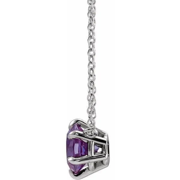 Solitaire Necklace Image 2 Scirto's Jewelry Lockport, NY