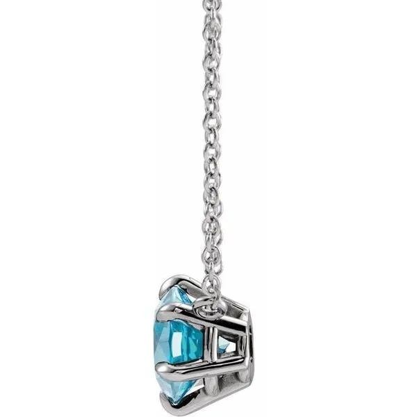 Solitaire Necklace Image 2 Delfine's Jewelry Charleston, WV