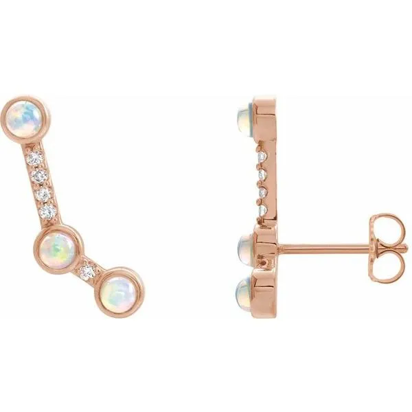 Scattered Cabochon Ear Climbers Long Jewelers Chesapeake, VA