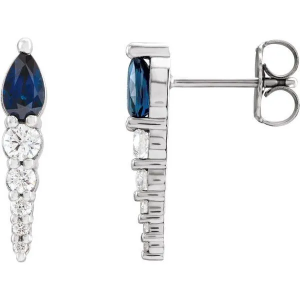 Accented Bar Earrings Diny's Jewelers Middleton, WI