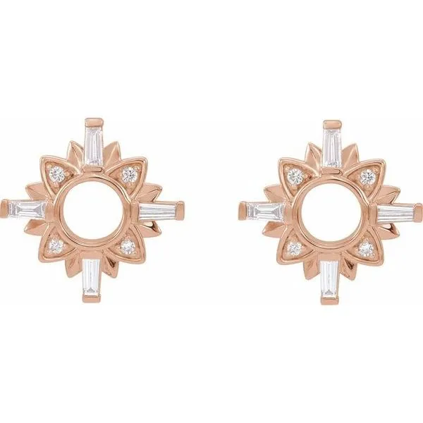 Accented Earrings Image 2 Milan's Jewelry Inc Sarasota, FL