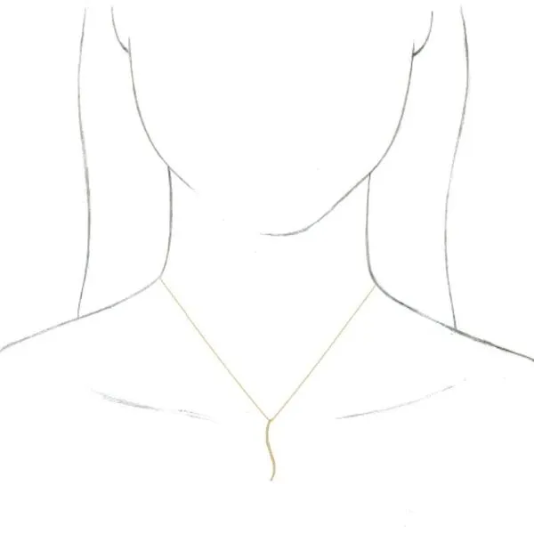 Freeform Bar Necklace Image 3 Hopman Jewelers Elkhart, IN