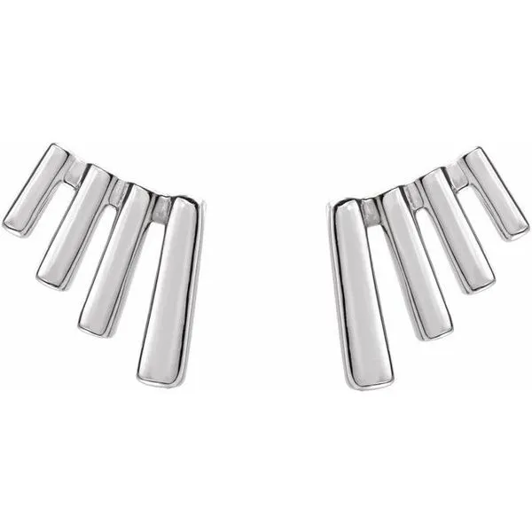 Fan Ear Climbers Image 2 D'Errico Jewelry Scarsdale, NY
