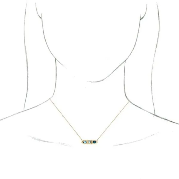 Geometric Bar Necklace Image 3 Milan's Jewelry Inc Sarasota, FL