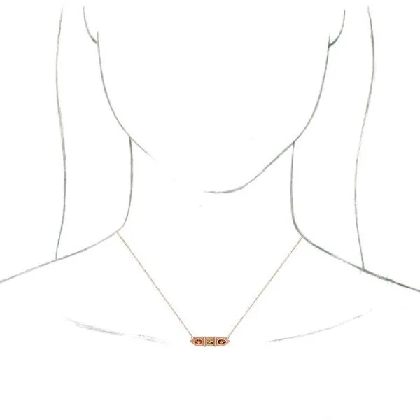 Geometric Bar Necklace Image 3 Milan's Jewelry Inc Sarasota, FL