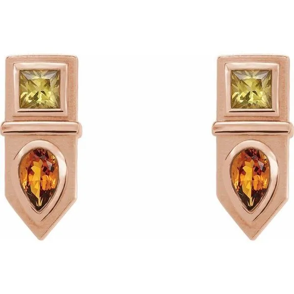 Geometric Bar Earrings Image 2 Arnold's Jewelry and Gifts Logansport, IN