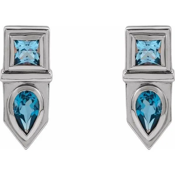 Geometric Bar Earrings Image 2 Michael's Jewelry North Wilkesboro, NC