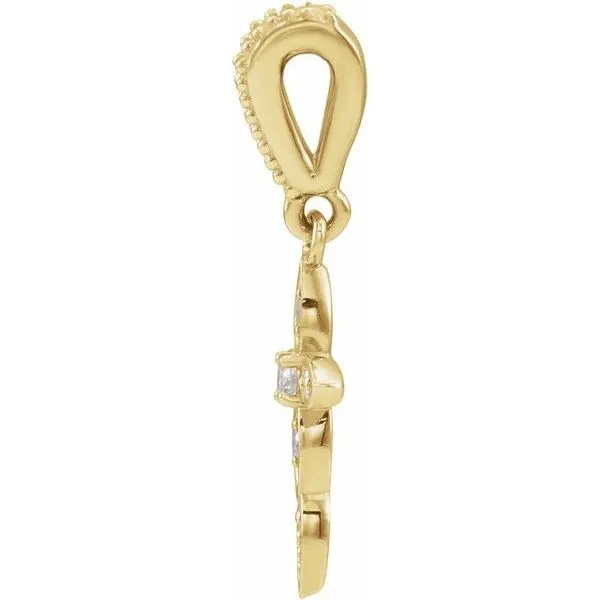 Vintage-Inspired Cross Pendant Image 2 Hopman Jewelers Elkhart, IN