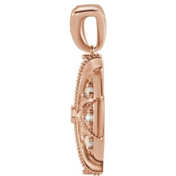 Vintage-Inspired Pendant Image 2 Long Jewelers Chesapeake, VA