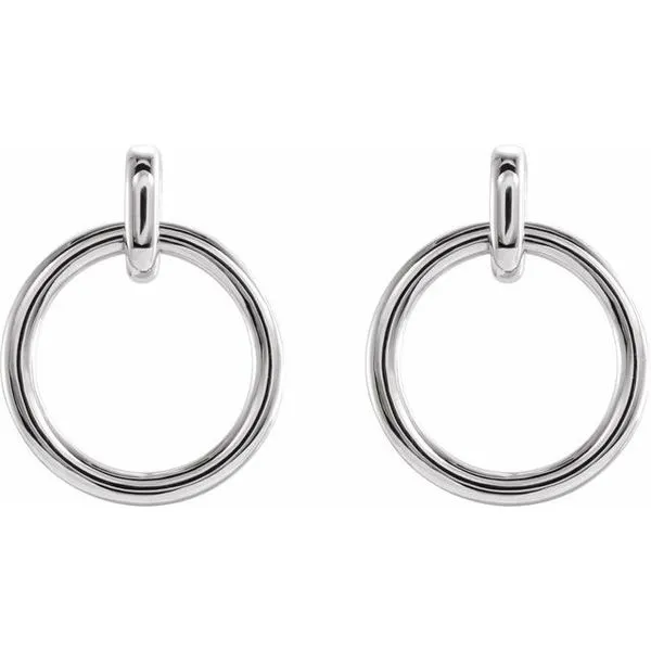 Circle Dangle Earrings Image 2 Hopman Jewelers Elkhart, IN