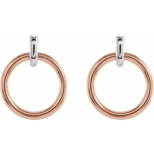 Circle Dangle Earrings Image 3 Hopman Jewelers Elkhart, IN