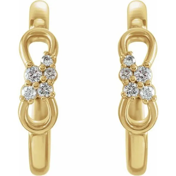 Infinity-Inspired Hoop Earrings Image 2 Milan's Jewelry Inc Sarasota, FL