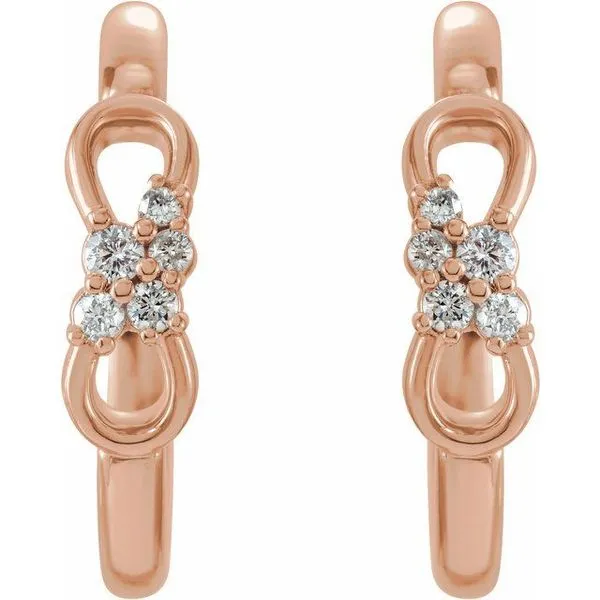 Infinity-Inspired Hoop Earrings Image 2 Milan's Jewelry Inc Sarasota, FL