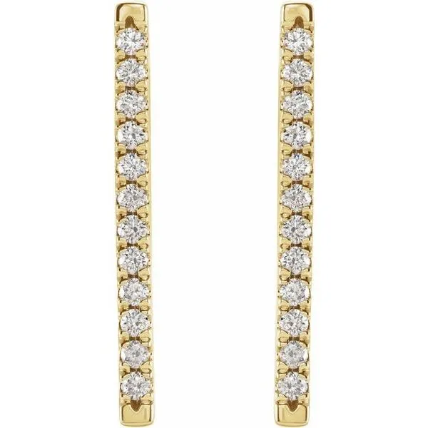 French-Set Bar Earrings Image 2 Hopman Jewelers Elkhart, IN