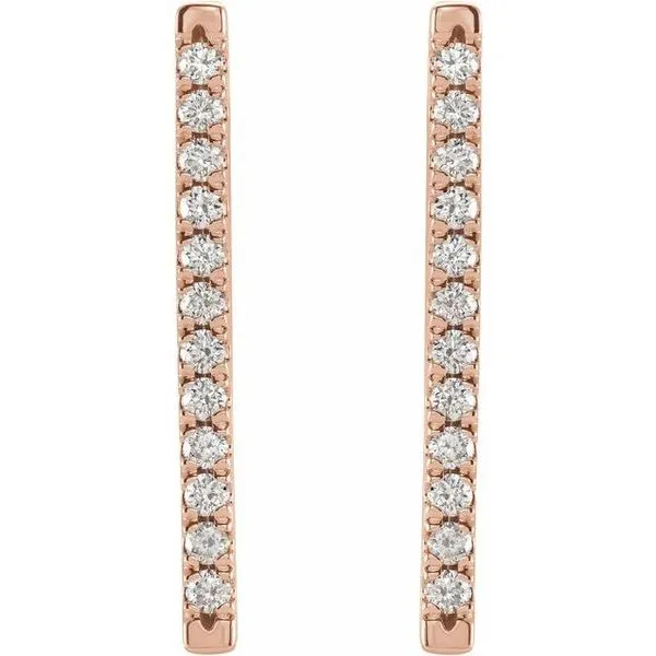 French-Set Bar Earrings Image 2 Cherry Street Jewelers Tulsa, OK