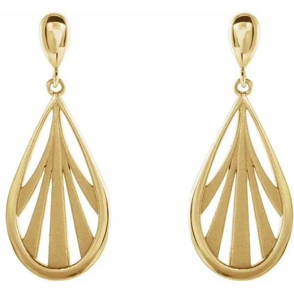 Geometric Dangle Earrings Image 2 Milan's Jewelry Inc Sarasota, FL