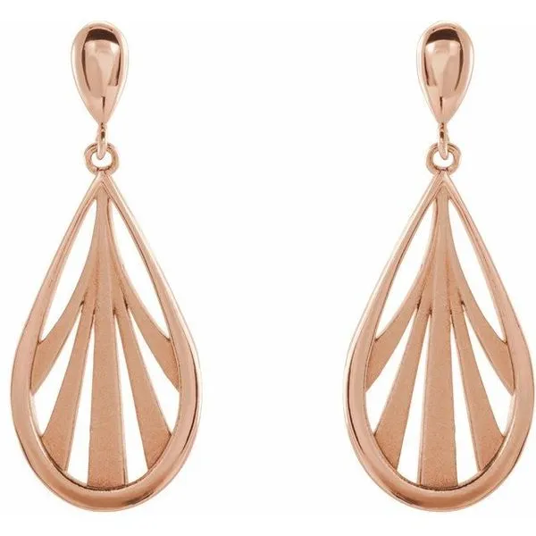 Geometric Dangle Earrings Image 2 Rasmussen Jewelers Spanish Fork, UT
