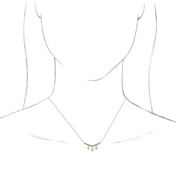 V Bar Necklace Image 3 Rasmussen Jewelers Spanish Fork, UT
