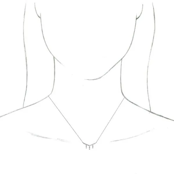 V Bar Necklace Image 3 James & Williams Jewelers Berwyn, IL