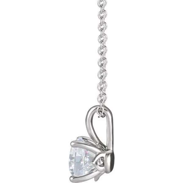 Solitaire Necklace Image 2 Jim's Jewelers Tyler, TX