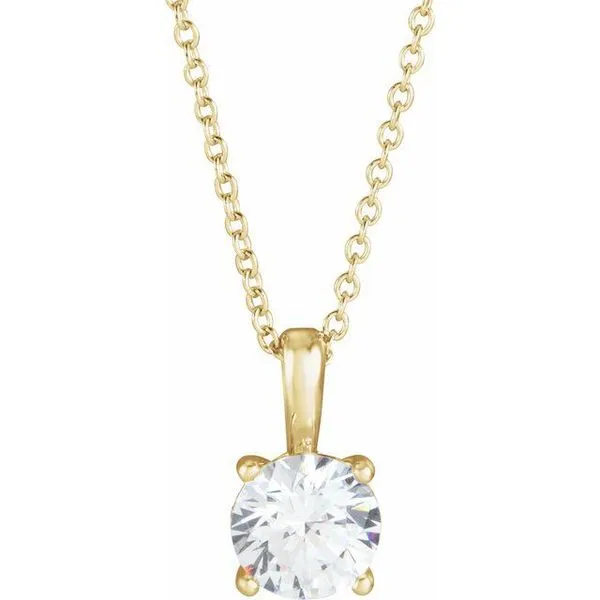 Solitaire Necklace Diny's Jewelers Middleton, WI