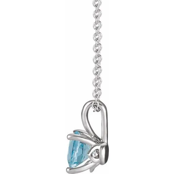 Solitaire Necklace Image 2 Linwood Custom Jewelers Linwood, NJ