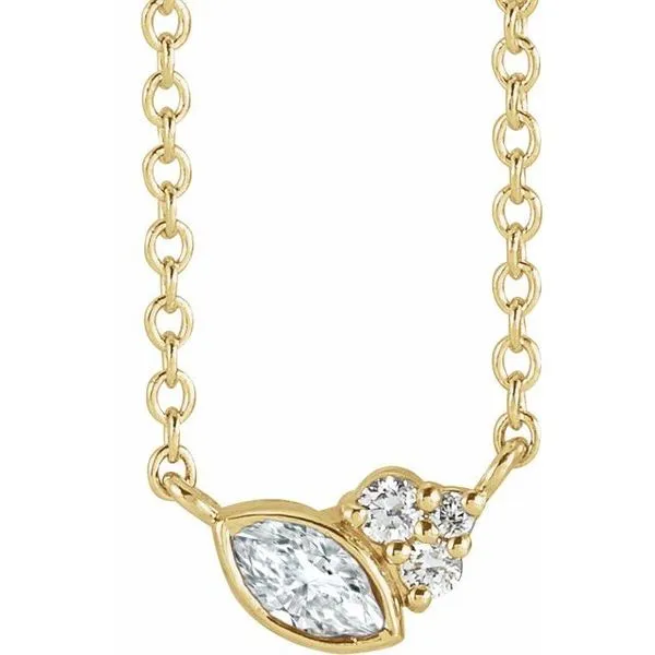 Accented Bezel-Set Necklace Michael's Jewelry North Wilkesboro, NC