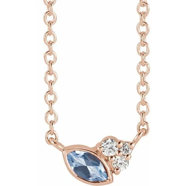 Accented Bezel-Set Necklace Hopman Jewelers Elkhart, IN