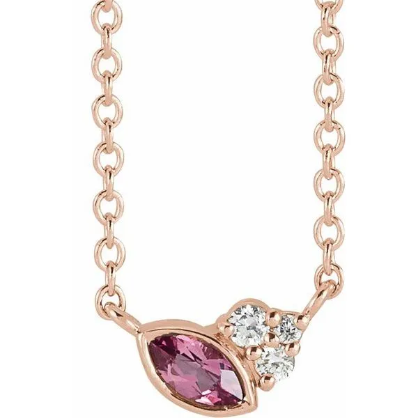 Accented Bezel-Set Necklace Arnold's Jewelry and Gifts Logansport, IN