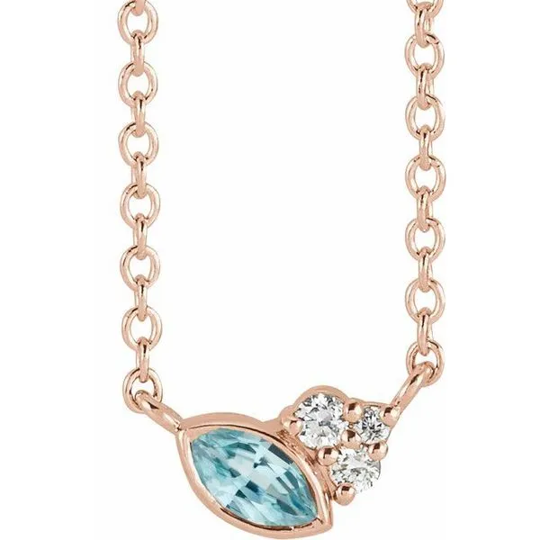 Accented Bezel-Set Necklace Boyd Jewelers Wesley Chapel, FL
