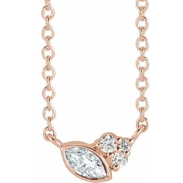 Accented Bezel-Set Necklace Cherry Street Jewelers Tulsa, OK
