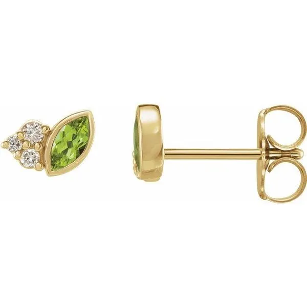Accented Bezel-Set Earrings Woelk's House of Diamonds Russell, KS