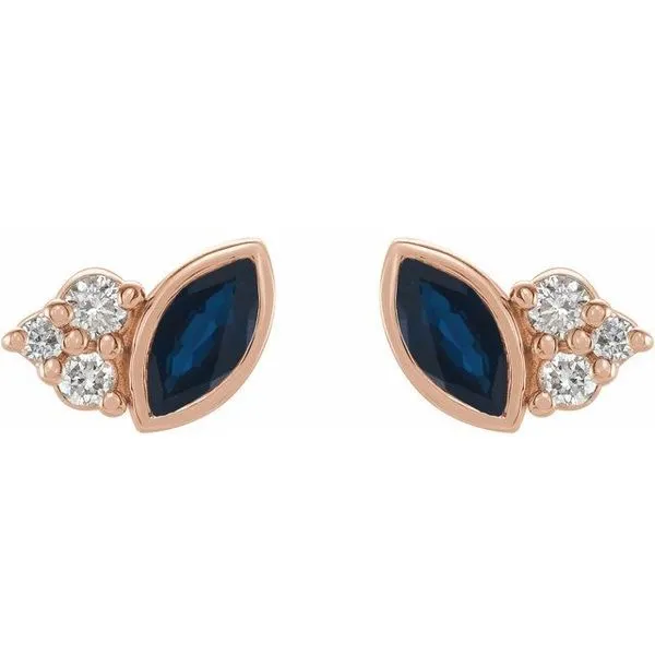 Accented Bezel-Set Earrings Image 2 Milan's Jewelry Inc Sarasota, FL