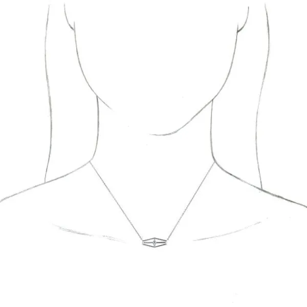 Geometric Necklace Image 3 Hopman Jewelers Elkhart, IN