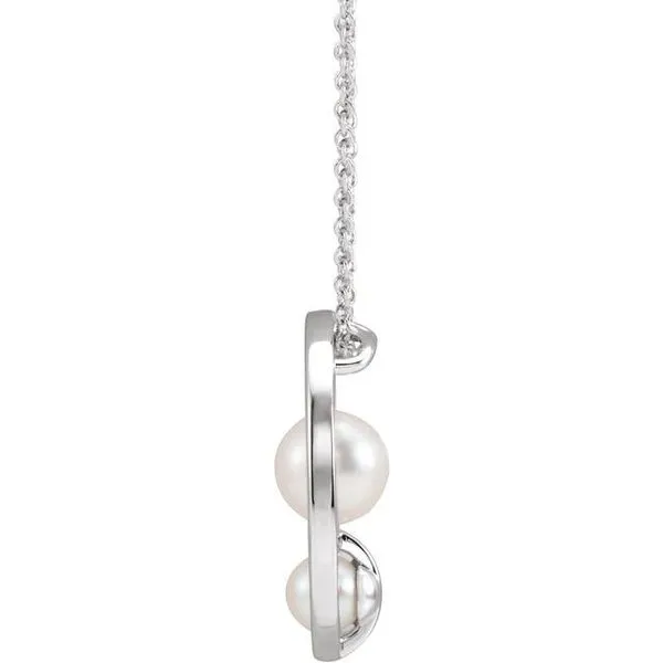 Hold You Forever® Pearl Necklace Image 2 Hopman Jewelers Elkhart, IN