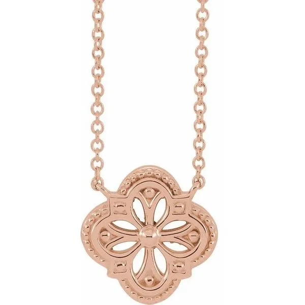 Vintage-Inspired Clover Necklace Jewelry Design Studio Jensen Beach, FL